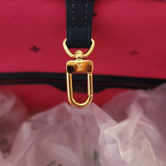 Louis Vuitton Midnight Fuschia Neverfull MM Monogram Giant Flower Bag **No Pouch - Picture 12 of 17